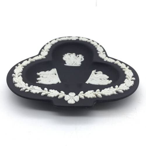 Black & White Jasperware Wedgwood Dish