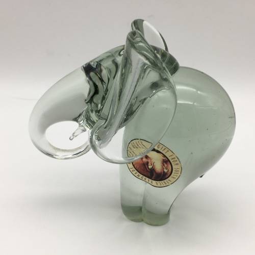 Collectable `Ngwenya` Glass Elephant and Calf