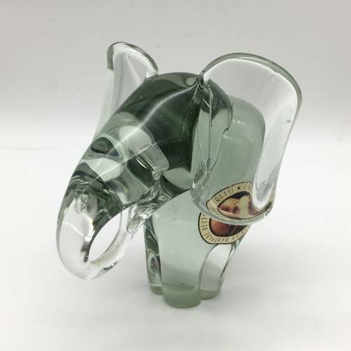 Collectable `Ngwenya` Glass Elephant and Calf