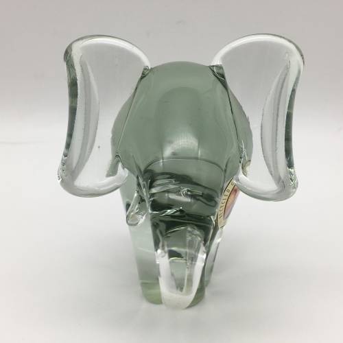 Collectable `Ngwenya` Glass Elephant and Calf