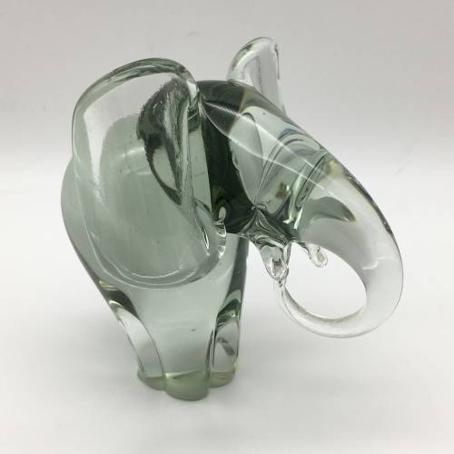 Collectable `Ngwenya` Glass Elephant and Calf