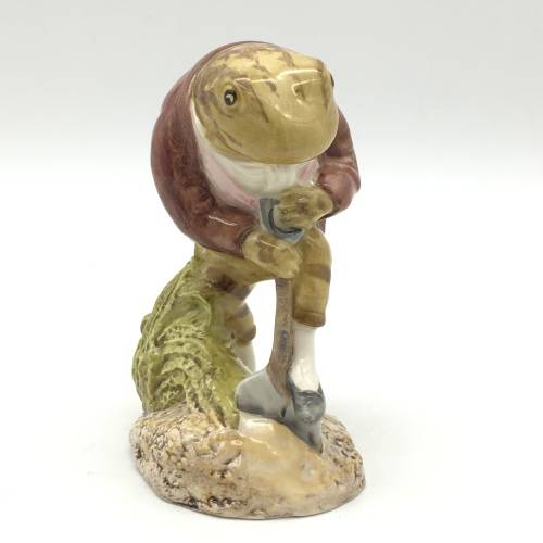 Beatrix Potter `Mr. Jeremy Fisher Digging` Figurine