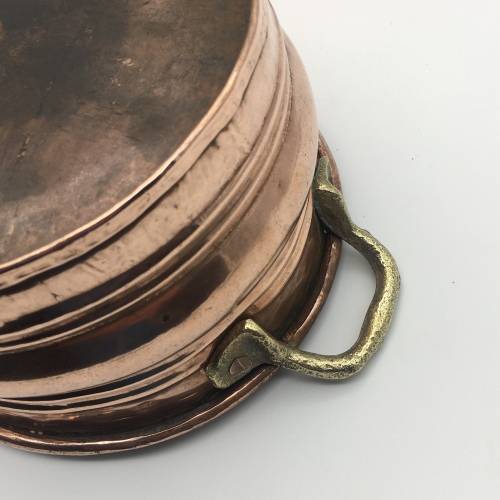 Two Vintage Copper and Brass Oval Planters or Bowls