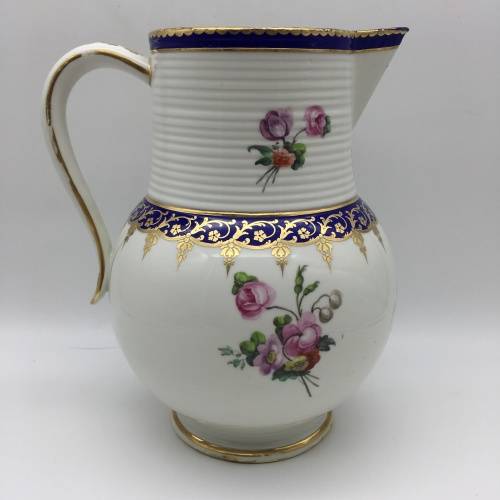 Large Antique `Derby - C1790` Porcelain Jug