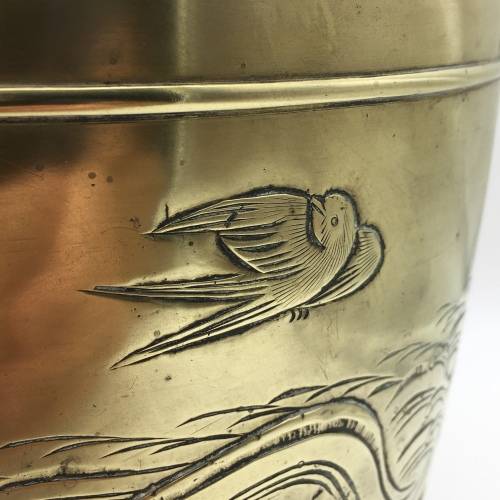 Wonderful Large, Heavy Early Chinese Brass Planter