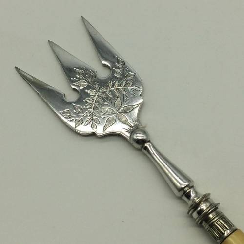 Victorian `Bone-Handled` Meat or Bread Fork