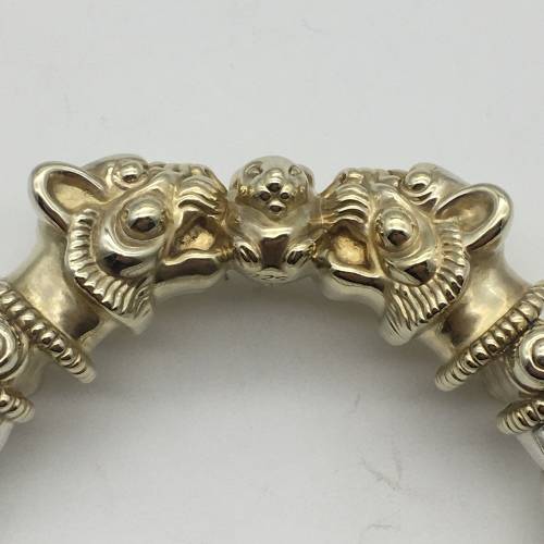 Impressive, Chunky Vintage Sterling Silver Bangle (Signed)