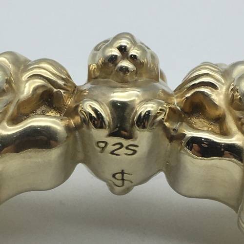 Impressive, Chunky Vintage Sterling Silver Bangle (Signed)