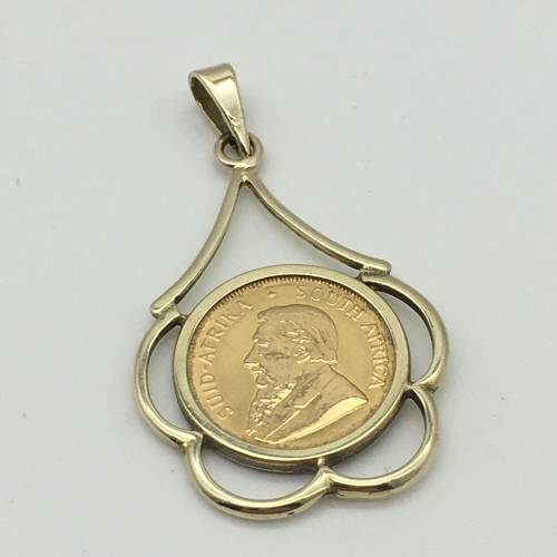Attractive `1/10th Krugerrand` Coin Pendant