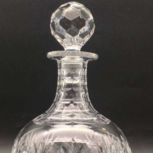 Quality `Royal Doulton` Cut Crystal Decanter
