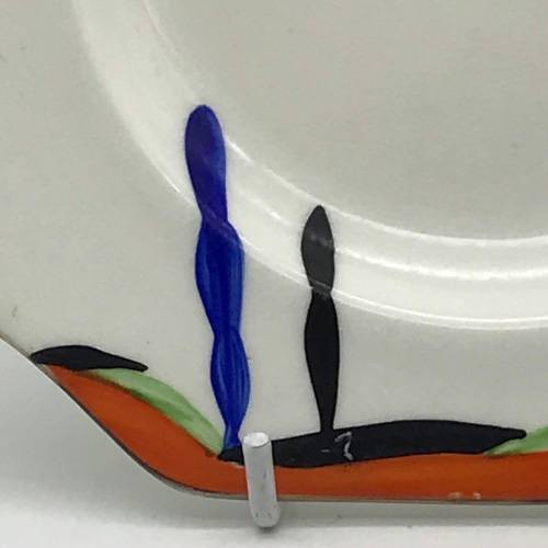 Scarce Art Deco `Carlton China - Sylvan Tree` Side Plates and Saucers (8)