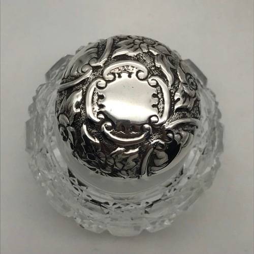 Silver and Crystal Scent Bottle