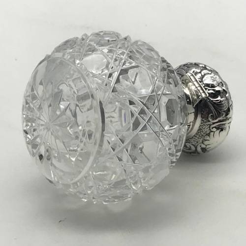 Silver and Crystal Scent Bottle