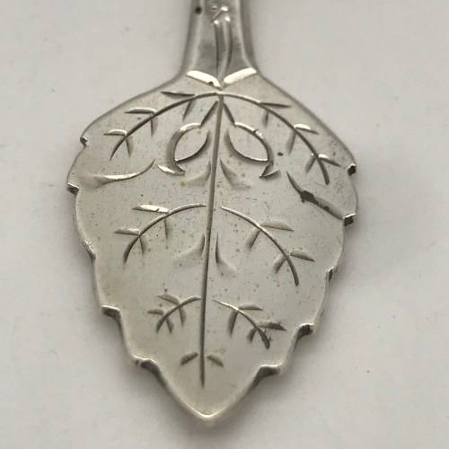Solid Silver Dutch Antique Caddy Spoon