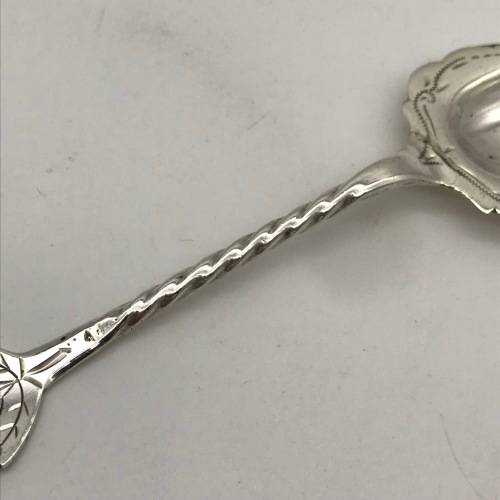 Solid Silver Dutch Antique Caddy Spoon