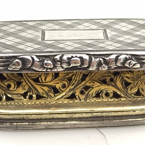 Unusual Antique Silver Vinaigrette (1837)