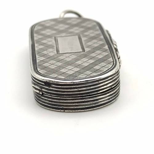 Unusual Antique Silver Vinaigrette (1837)