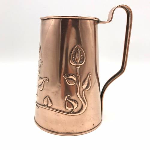 Antique Art Nouveau Copper Jug/Vase (Beldray)