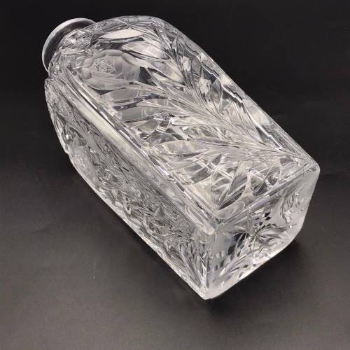 Attractive Early `Rose-Cut` Crystal Decanter
