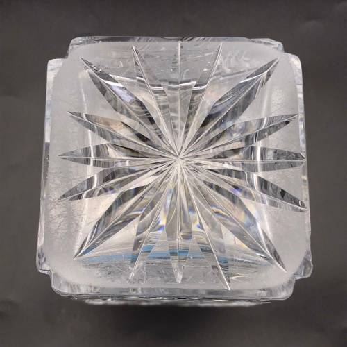 Attractive Early `Rose-Cut` Crystal Decanter