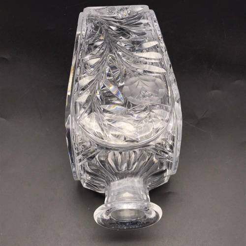 Attractive Early `Rose-Cut` Crystal Decanter