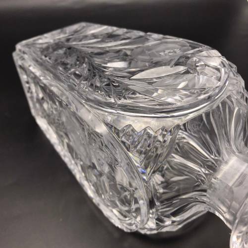 Attractive Early `Rose-Cut` Crystal Decanter