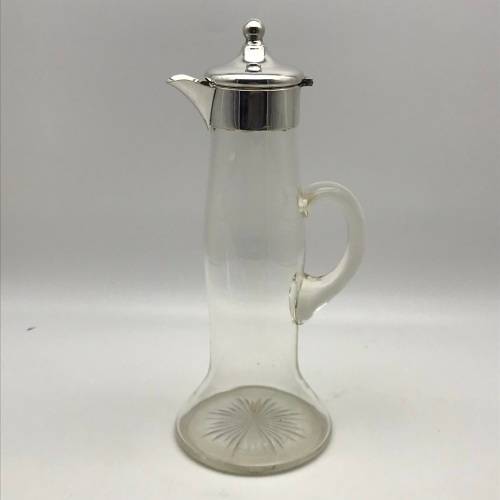 Vintage Silverplate & Cut-Glass Jug