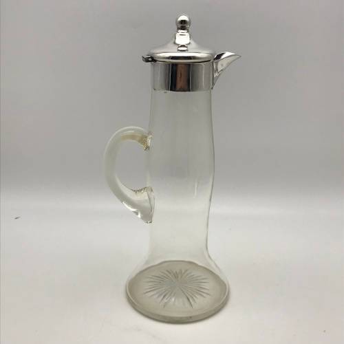 Vintage Silverplate & Cut-Glass Jug
