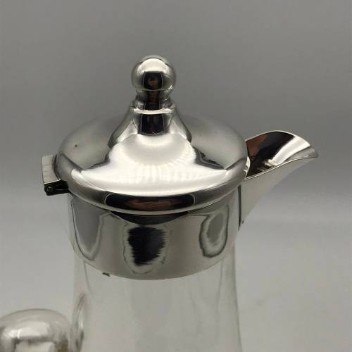 Vintage Silverplate & Cut-Glass Jug