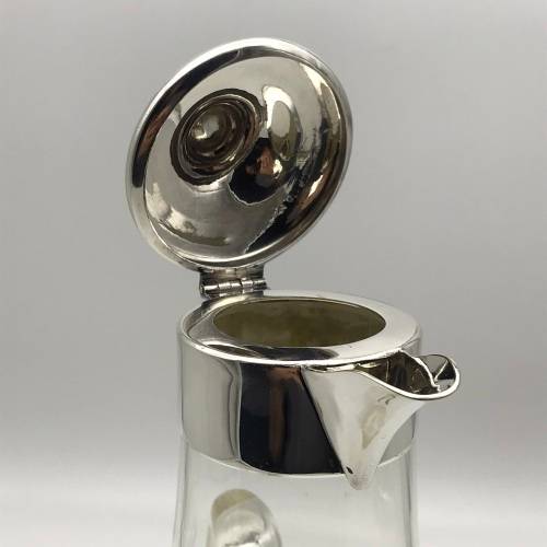 Vintage Silverplate & Cut-Glass Jug