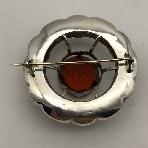 Lovely Antique Scottish Silver Brooch