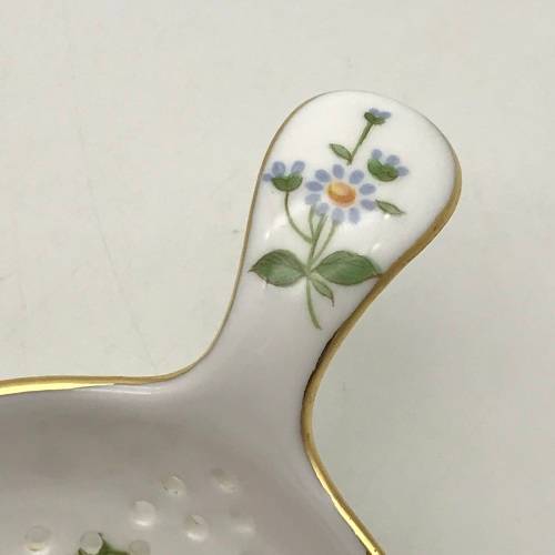 Royal Crown Derby `Posies` Tea Strainer & Dish