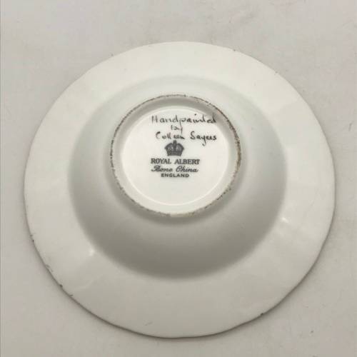 Royal Albert Hand-Painted Trinket Dish (Signed)