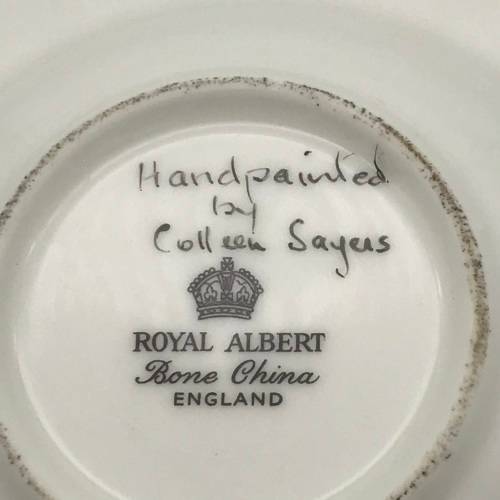 Royal Albert Hand-Painted Trinket Dish (Signed)