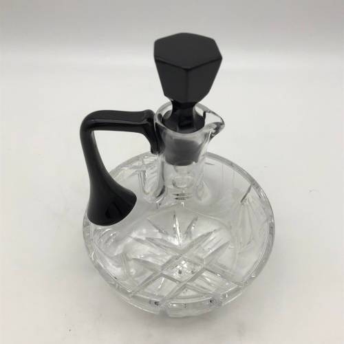 Art Deco Crystal Claret Jug