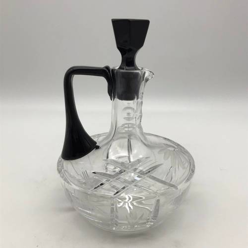 Art Deco Crystal Claret Jug