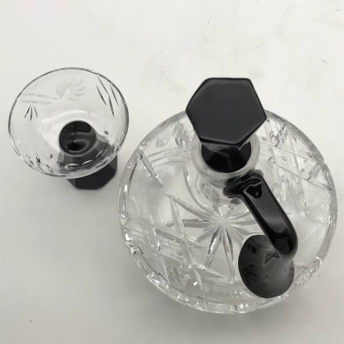 Art Deco Crystal Claret Jug