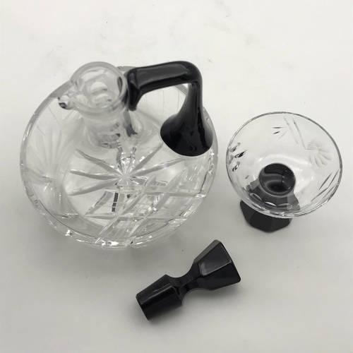 Art Deco Crystal Claret Jug