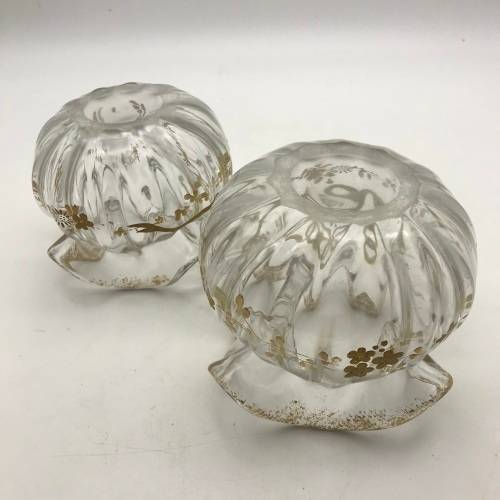 Pair Victorian Glass Vases