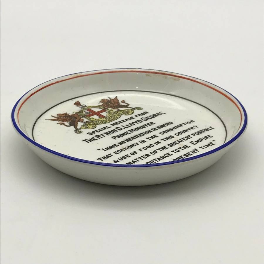 Scarce WW1 `War Time Butter Dish` (Grimwades)
