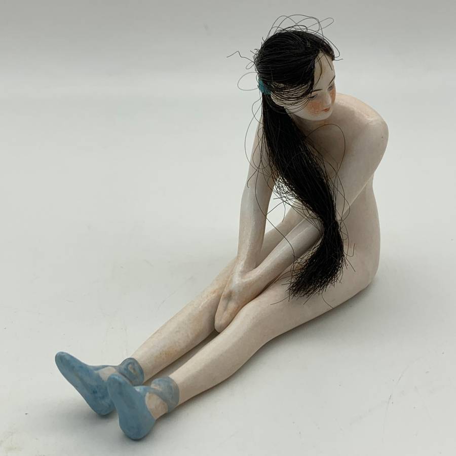 Antique Nude 'Bathing Beauty' Bisque Figure (Galluba & Hoffman)