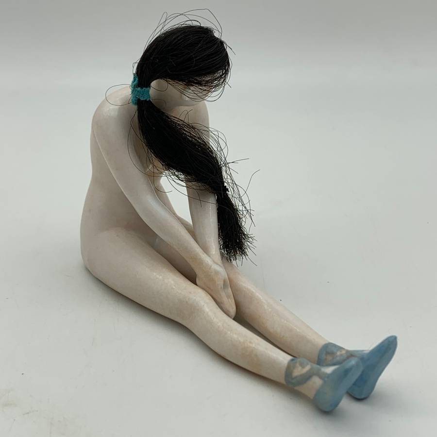 Antique Nude 'Bathing Beauty' Bisque Figure (Galluba & Hoffman)