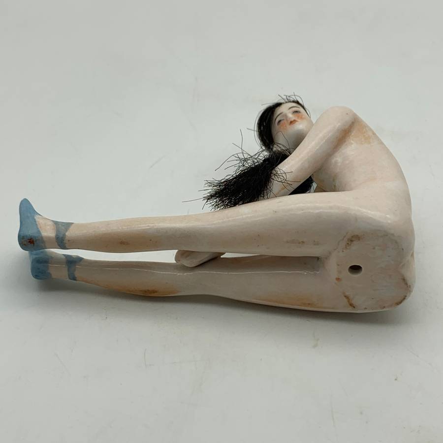 Antique Nude 'Bathing Beauty' Bisque Figure (Galluba & Hoffman)