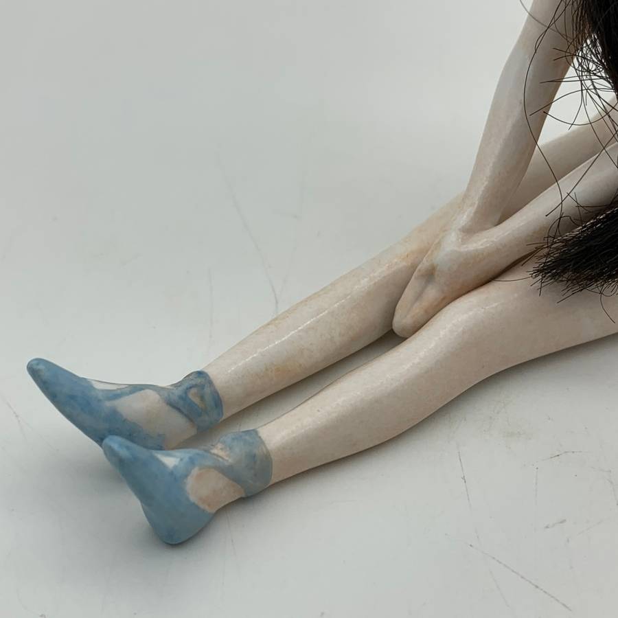 Antique Nude 'Bathing Beauty' Bisque Figure (Galluba & Hoffman)