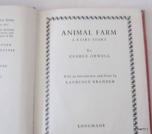 ANIMAL FARM BY GEORGE ORWELL