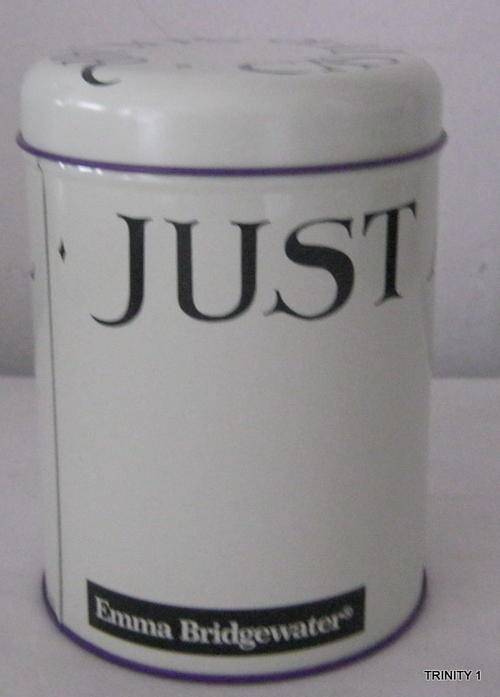 STORAGE TIN (+-14CM HIGH AND +-10.5CM IN DIAMETER) FROM EMMA BRIDGEWATER