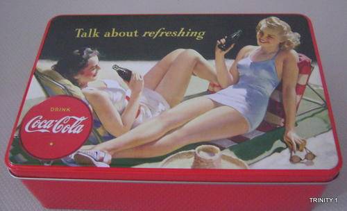 COCA COLA SQUARE TIN(+-20CM BY +-12CM)