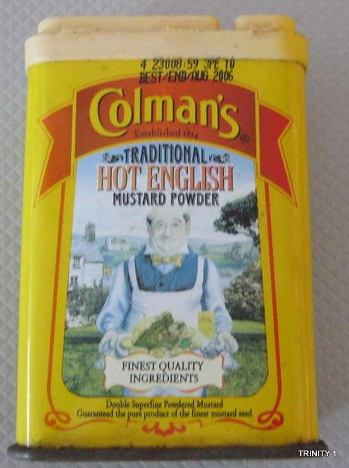 OLD TRADITIONAL COLMAN'S HOT ENGLISH MUSTARD POWDER TIN 50G