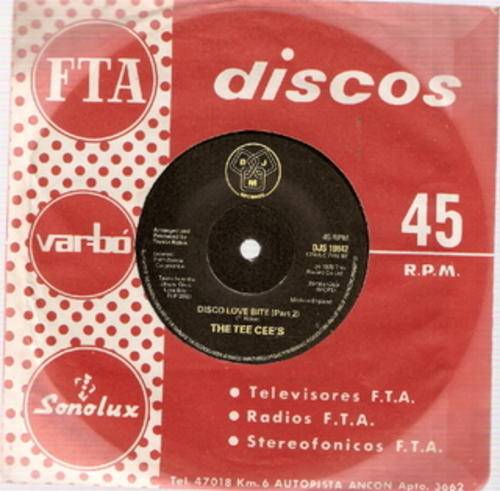 THE TEE CEE'S 7 SINGLES