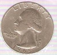 QUARTER DOLLAR 1965